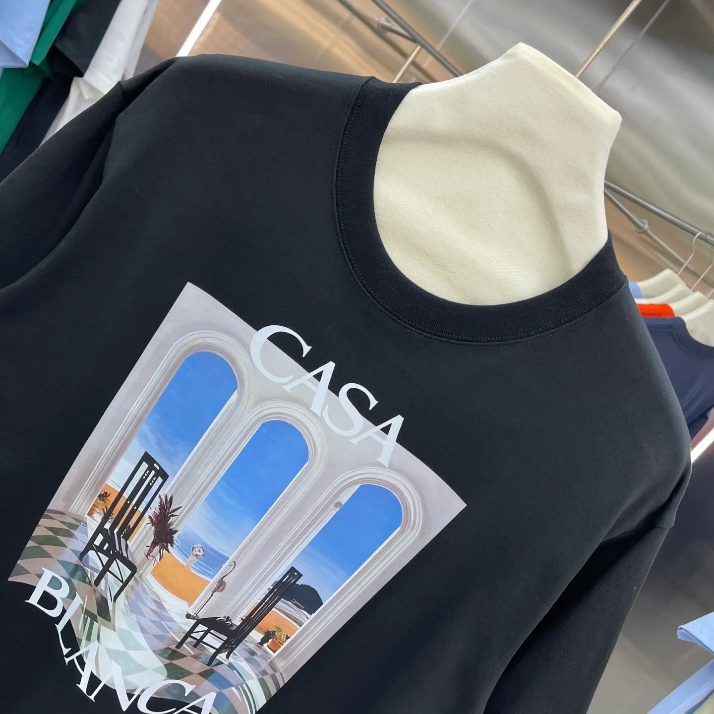 New Arrival Casablanca Classic Series T ～ ， ， 。 ， Classic ， In Stock ！ ：White Black Blue Royal Blue Orange（5 ） Size：S M L XL XXL